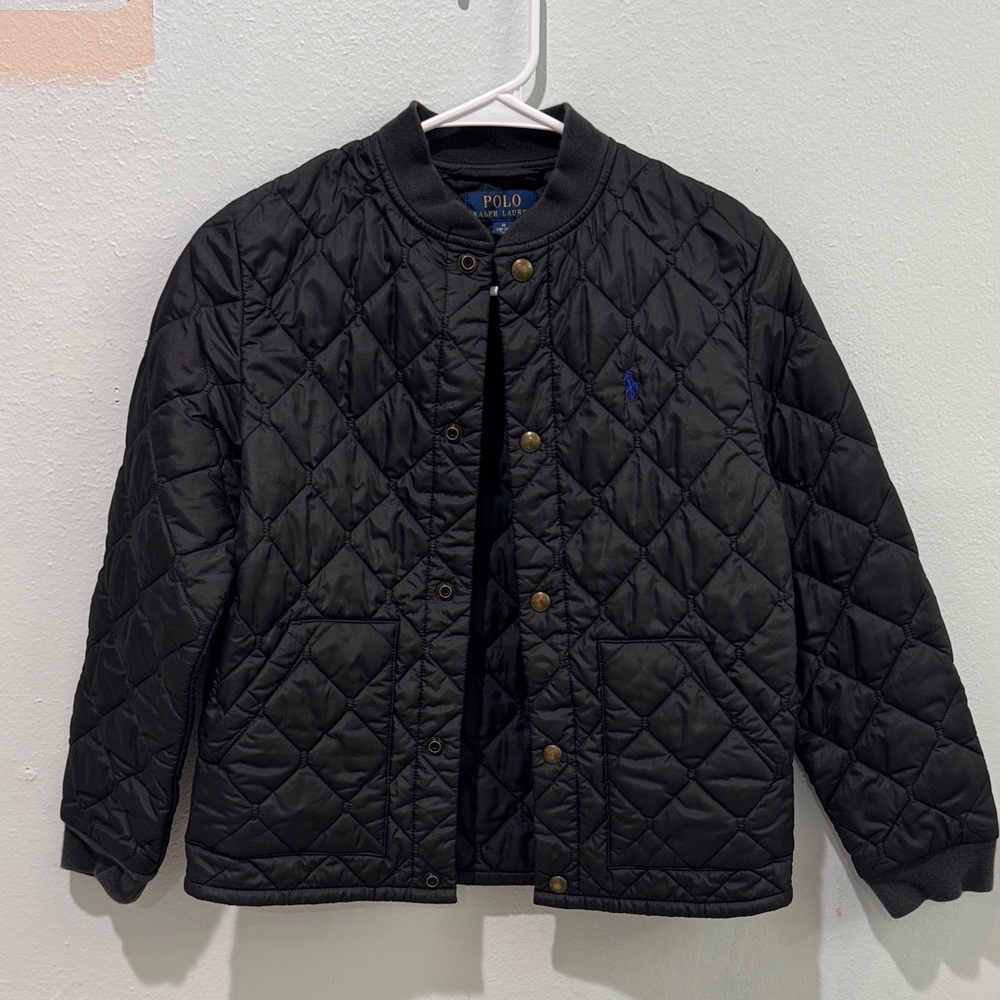 Polo by Ralph Lauren Black Quilted Kids Puffer Jacket
